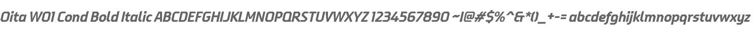 Oita W01 Cond Bold Italic