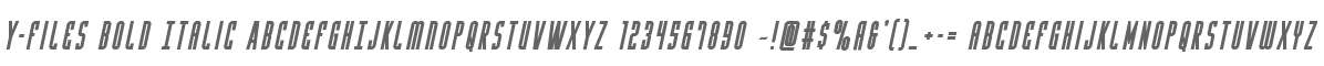 Y-Files Bold Italic