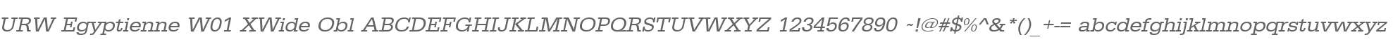 URW Egyptienne W01 XWide Obl