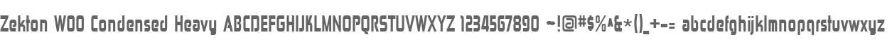 Zekton W00 Condensed Heavy