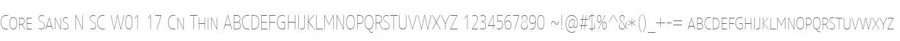 Core Sans N SC W01 17 Cn Thin
