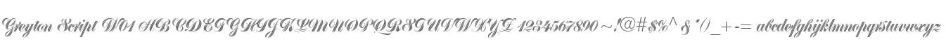 Greyton Script W01