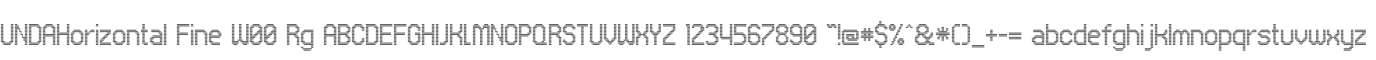 UNDAHorizontal Fine W00 Rg