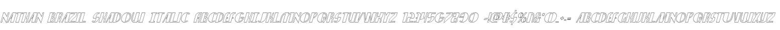 Nathan Brazil Shadow Italic