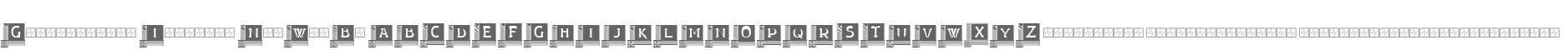 Gildersleeve Initials No3W90Bd