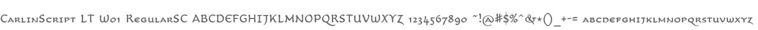 CarlinScript LT W01 RegularSC