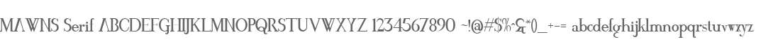 MAWNS Serif