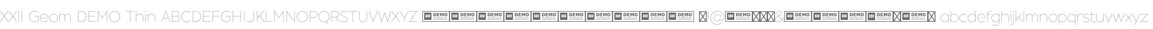 XXII Geom DEMO Thin