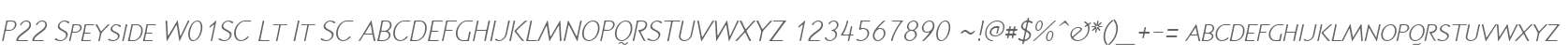 P22 Speyside W01SC Lt It SC