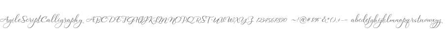AgileScriptCalligraphy