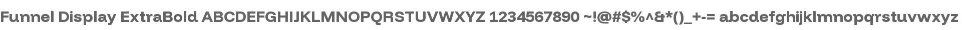 Funnel Display ExtraBold