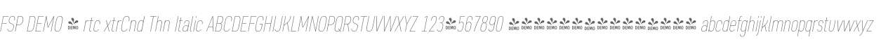 FSP DEMO - rtc xtrCnd Thn