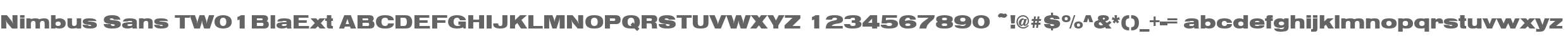 Nimbus Sans TW01BlaExt