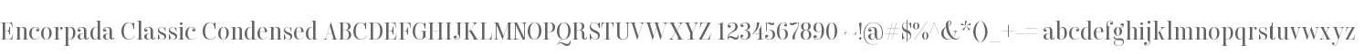 Encorpada Classic Condensed
