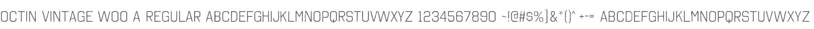 Octin Vintage W00 A Regular