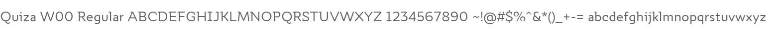 Quiza W00 Regular