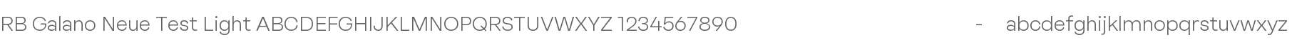 RB Galano Neue Test Light