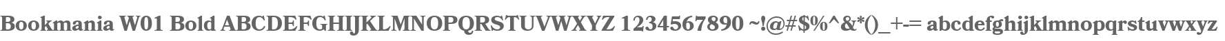 Bookmania W01 Bold