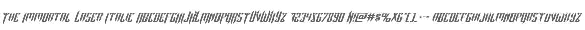 The Immortal Laser Italic