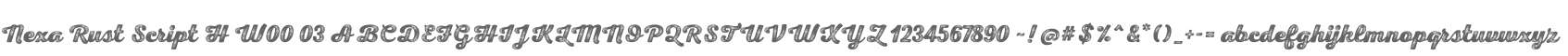 Nexa Rust Script H W00 03