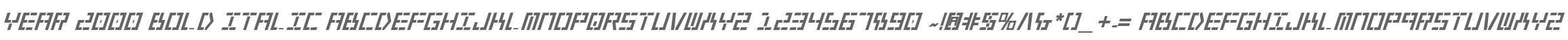 Year 2000 Bold Italic
