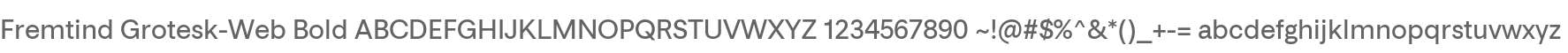 Fremtind Grotesk-Web