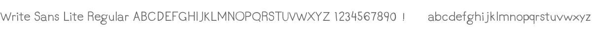 Write Sans Lite Regular
