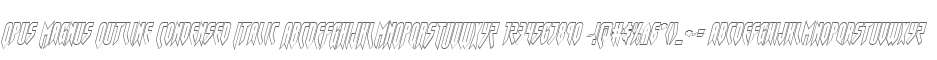 Opus Magnus Outline Condensed Italic