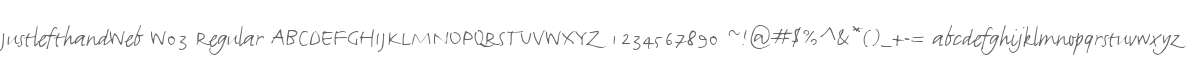 JustlefthandWeb W03 Regular