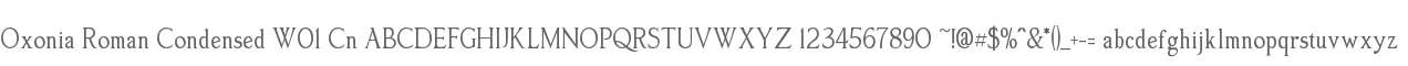 Oxonia Roman Condensed W01 Cn