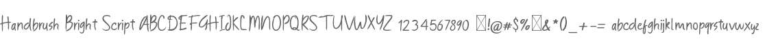 Handbrush Bright Script