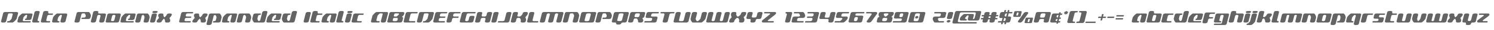 Delta Phoenix Expanded Italic