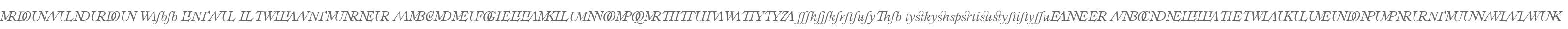 Ronaldson W00 Ital Ligatures