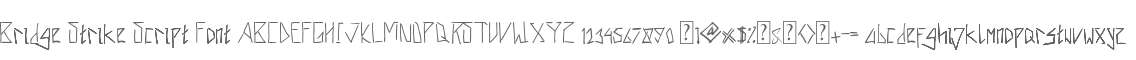 Bridge Strike Script Font