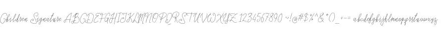 Children Signature