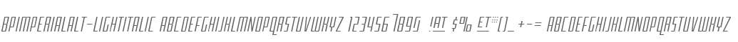 BPimperialAlt-LightItalic
