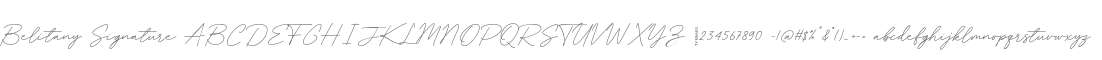 Belitany Signature