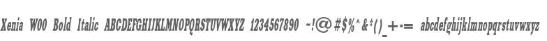 Xenia W00 Bold Italic