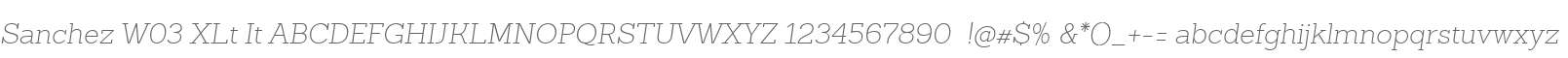 Sanchez W03 XLt It