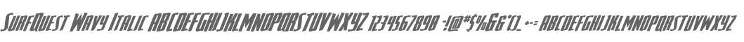 SurfQuest Wavy Italic