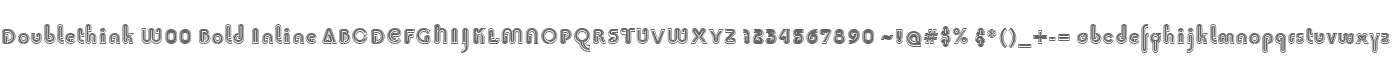 Doublethink W00 Bold Inline