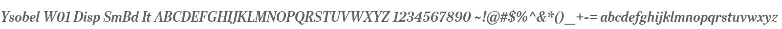 Ysobel W01 Disp SmBd It