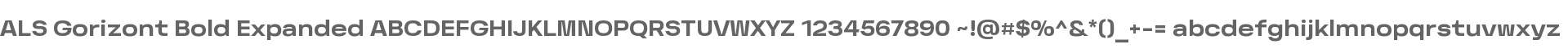 ALS Gorizont Bold Expanded