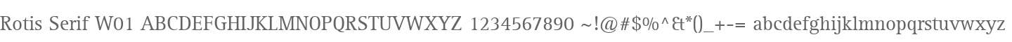 Rotis Serif W01