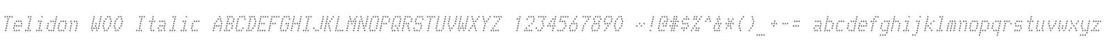 Telidon W00 Italic