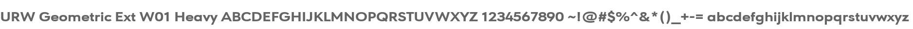 URW Geometric Ext W01 Heavy