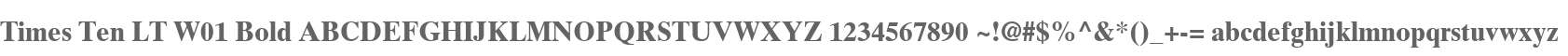 Times Ten LT W01 Bold