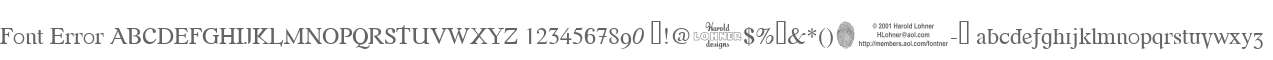Font Error