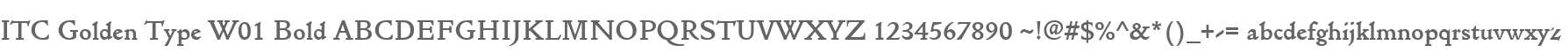 ITC Golden Type W01 Bold