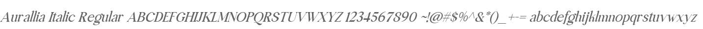 Aurallia Italic
